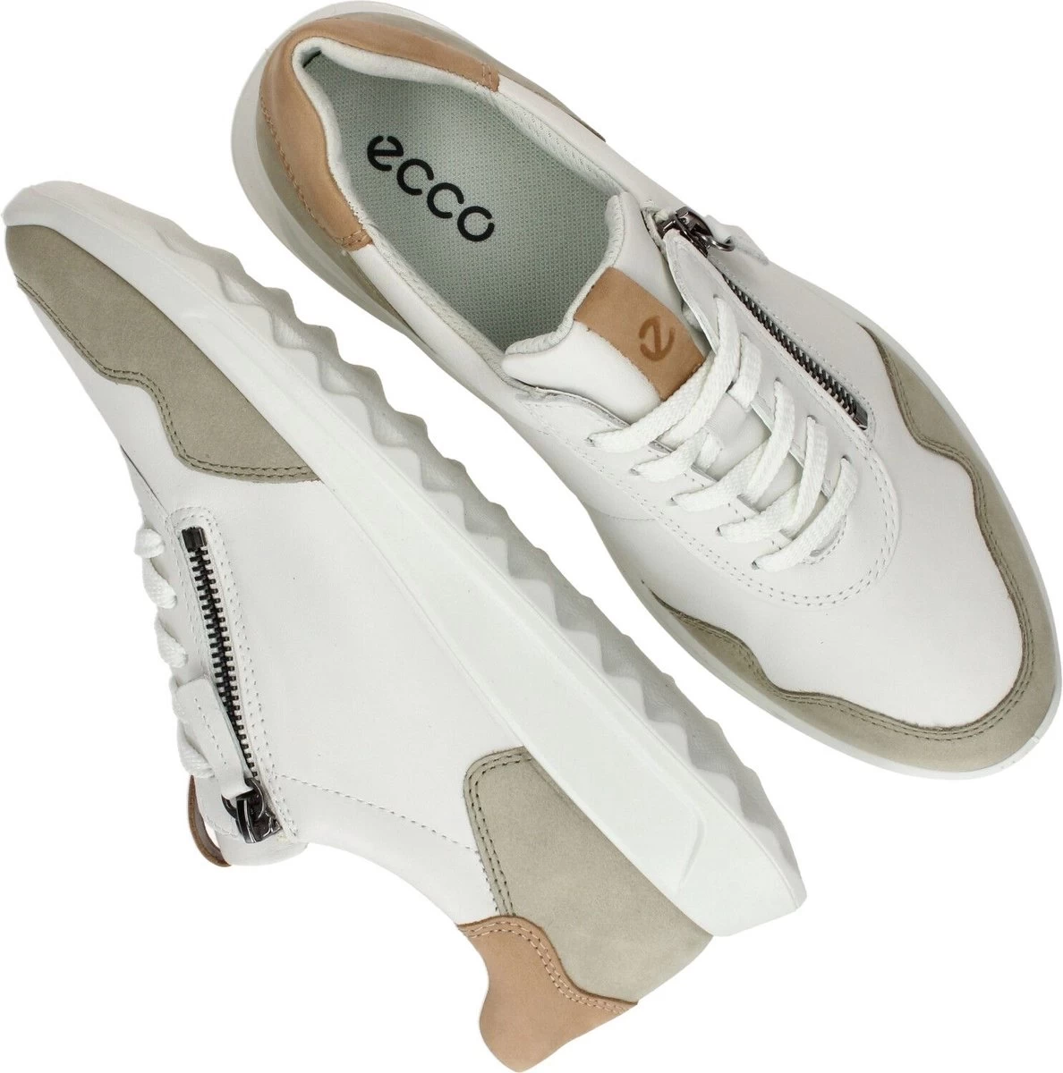 Ecco Flexure Runner W Sneakes Wit Leer - Dames - Maat 38 5 Ecco Flexure Runner W Sneakes Wit Leer - Dames - Maat 38 - Afbeelding 5