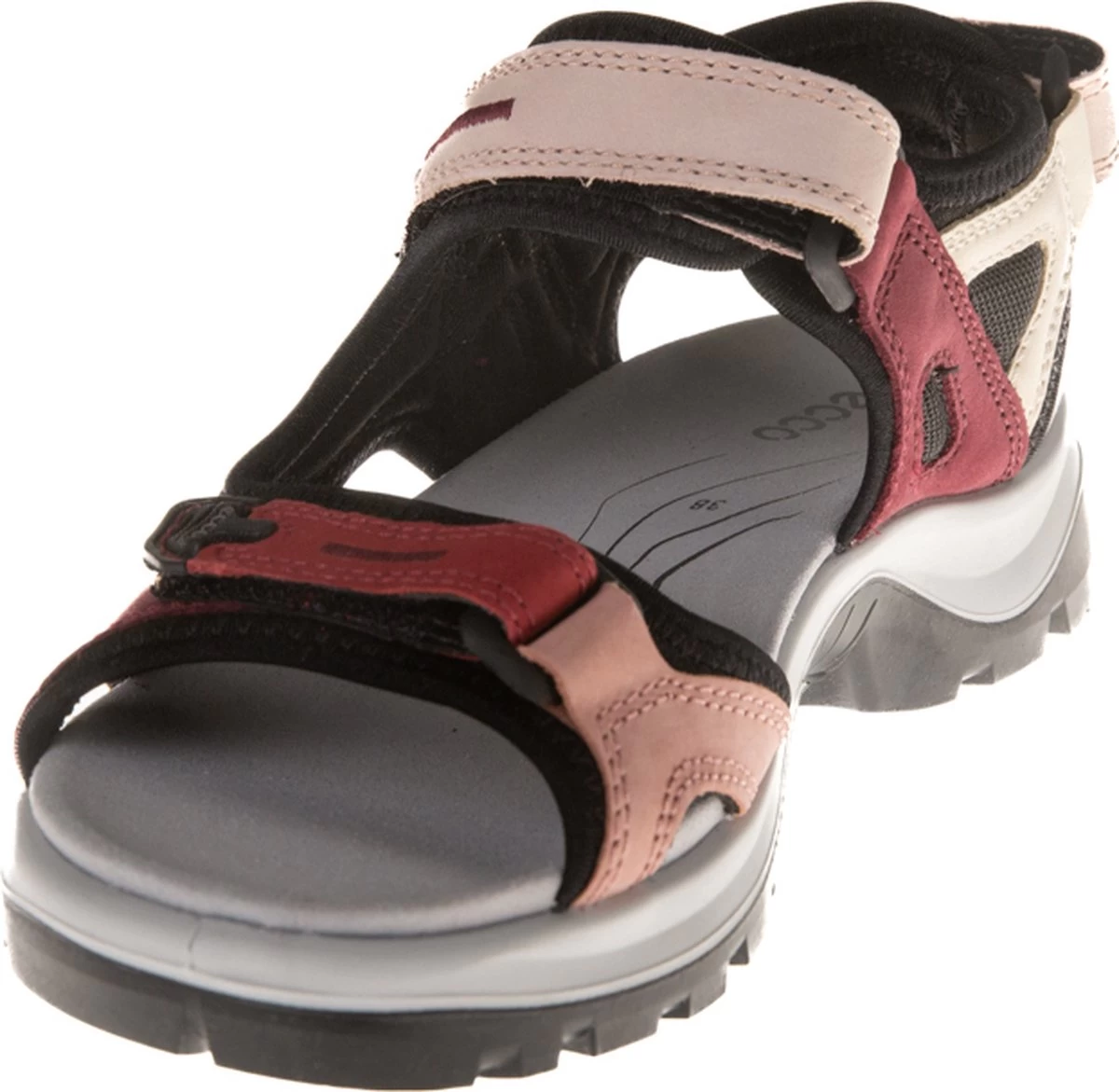 Ecco 822083 60406 Rood-roze Klit Sandaal Maat 40 2 Ecco 822083 60406 Rood-roze Klit Sandaal Maat 40 - Afbeelding 2