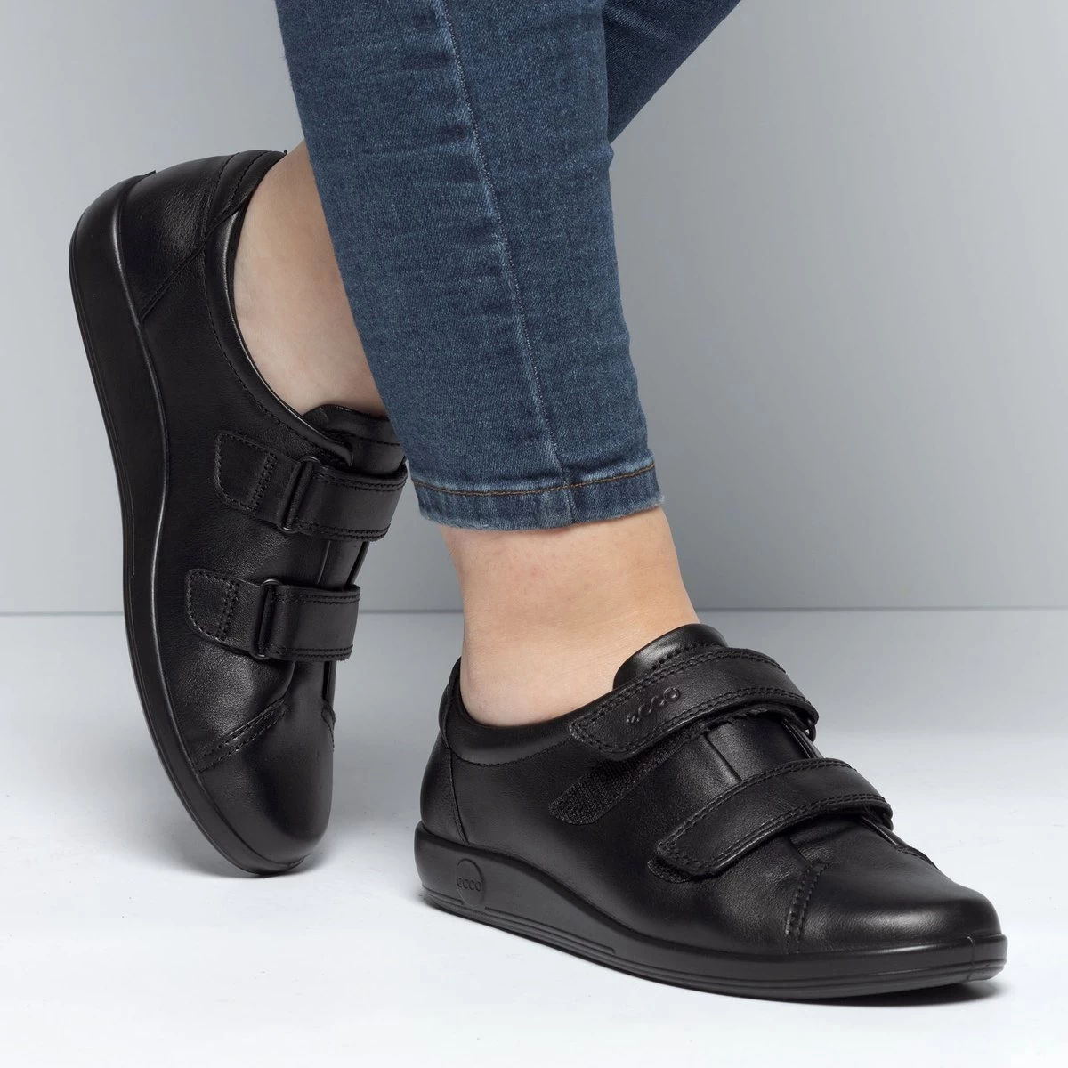 ECCO Soft 2.0 Dames Klittenbandschoen - Zwart - Maat 39 15 ECCO Soft 2.0 Dames Klittenbandschoen - Zwart - Maat 39 - Afbeelding 15