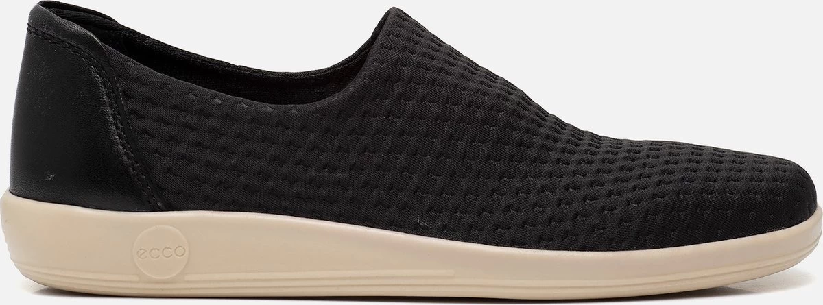 Ecco Soft 2.0 Instappers Zwart Textiel - Dames - Maat 41 1 Ecco Soft 2.0 Instappers Zwart Textiel - Dames - Maat 41