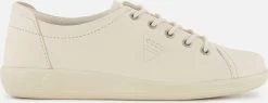 Ecco Soft 2.0 Sneakers Beige Leer - Dames - Maat 39