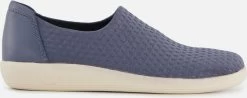 Ecco Soft 2.0 Instapper Blauw Textiel - Dames - Maat 41