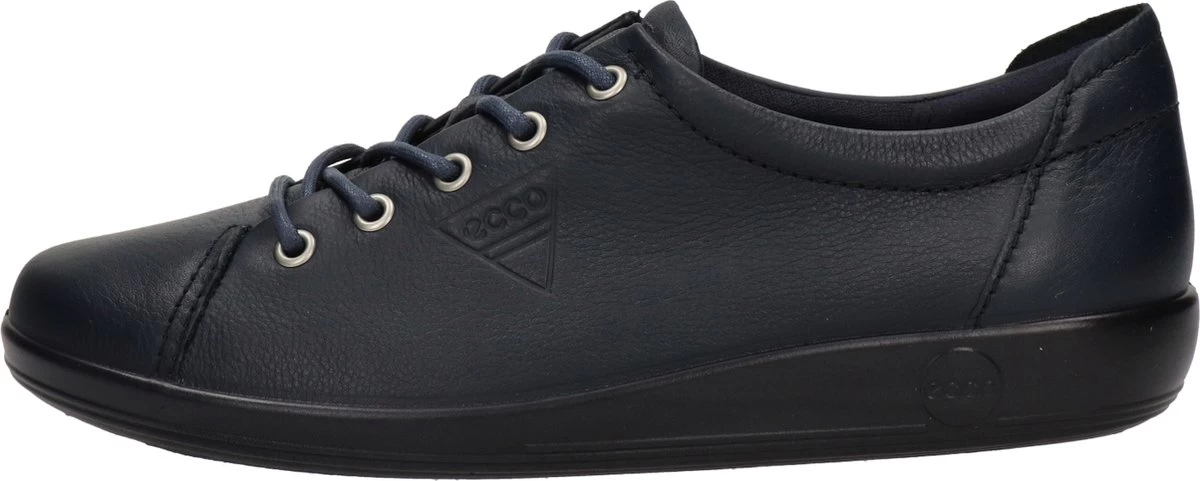 ECCO Soft Classic Leren Dames Veterschoenen - Blauw - Maat 39 - Echt Leer - Uitneembare Zool 10 ECCO Soft Classic Leren Dames Veterschoenen - Blauw - Maat 39 - Echt Leer - Uitneembare Zool - Afbeelding 10
