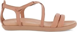 ECCO Simpil Leren Dames Sandalen - Beige - Maat 38