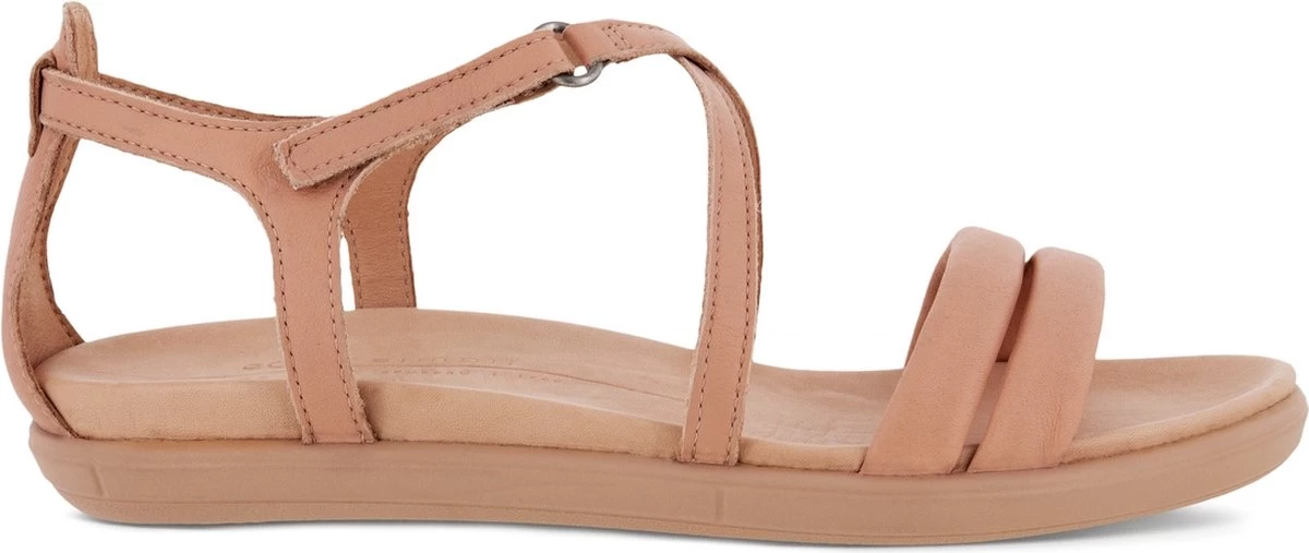 ECCO Simpil Leren Dames Sandalen - Beige - Maat 38
