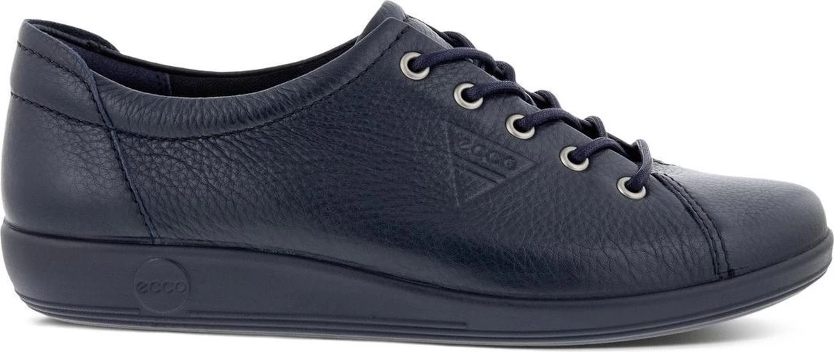 ECCO Soft Classic Leren Dames Veterschoenen - Blauw - Maat 39 - Echt Leer - Uitneembare Zool 1 ECCO Soft Classic Leren Dames Veterschoenen - Blauw - Maat 39 - Echt Leer - Uitneembare Zool