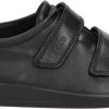 ECCO Soft 2.0 Dames Klittenbandschoen - Zwart - Maat 39