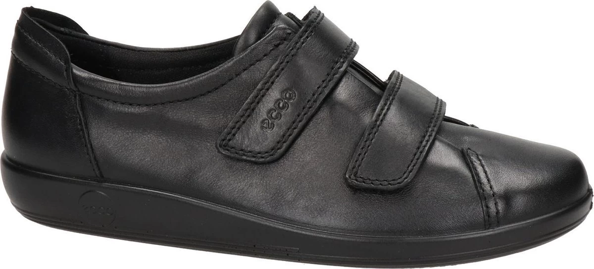 ECCO Soft 2.0 Dames Klittenbandschoen - Zwart - Maat 40 8 ECCO Soft 2.0 Dames Klittenbandschoen - Zwart - Maat 40 - Afbeelding 8