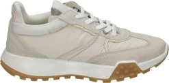 Ecco Retro Dames Lage Sneaker - Ecru - Maat 39