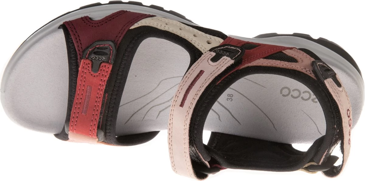 Ecco 822083 60406 Rood-roze Klit Sandaal Maat 40 3 Ecco 822083 60406 Rood-roze Klit Sandaal Maat 40 - Afbeelding 3