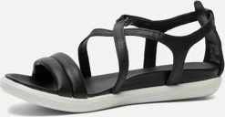 Ecco Simpil Leren Dames Sandalen - Zwart - Maat 40 -ECCO Schoenenhemel 1200x623