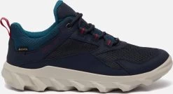Ecco MX Low GTX Sneakers Blauw Synthetisch - Dames - Maat 38