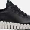 Ecco Gruuv W Zwart Sneakers Zwart Leer - Dames - Maat 38
