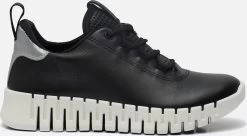 Ecco Gruuv W Zwart Sneakers Zwart Leer - Dames - Maat 38