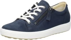 Ecco Soft 7 W Veterschoenen Blauw Textiel - Dames - Maat 40 -ECCO Schoenenhemel 1200x675
