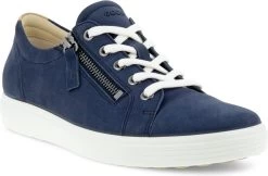Ecco Soft 7 W Veterschoenen Blauw Textiel - Dames - Maat 40 -ECCO Schoenenhemel 1200x789