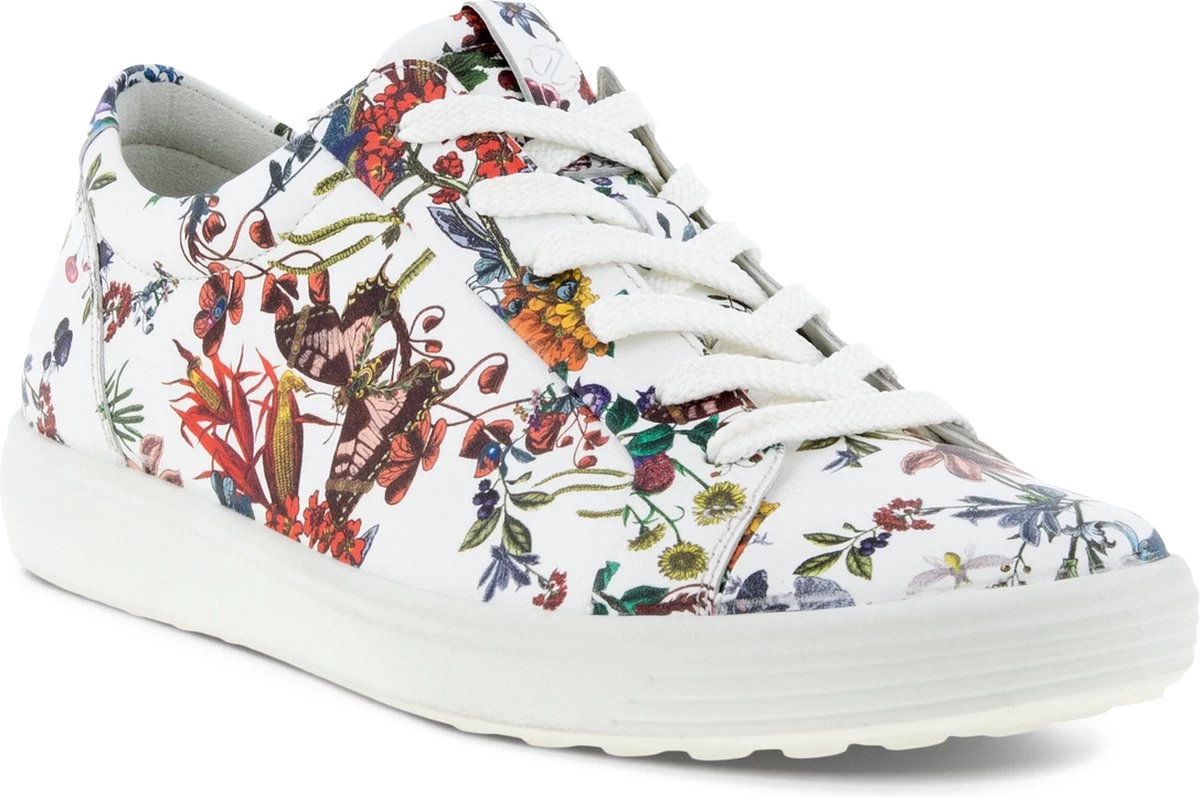 Ecco Soft 7 W Veterschoenen Wit Textiel - Maat 36 2 Ecco Soft 7 W Veterschoenen Wit Textiel - Maat 36 - Afbeelding 2