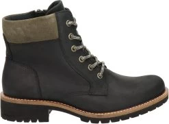 Ecco Elaina Dames Veterboot - Zwart - Maat 40