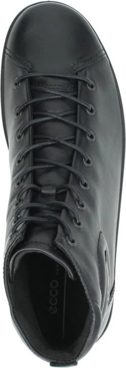 ECCO SOFT 2.0 Dames Veterboot - Zwart - Maat 41 -ECCO Schoenenhemel 411x1200