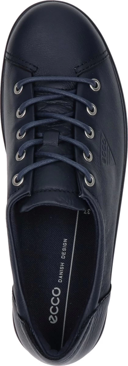 ECCO Soft Classic Leren Dames Veterschoenen - Blauw - Maat 39 - Echt Leer - Uitneembare Zool 11 ECCO Soft Classic Leren Dames Veterschoenen - Blauw - Maat 39 - Echt Leer - Uitneembare Zool - Afbeelding 11
