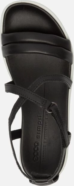 Ecco Simpil Leren Dames Sandalen - Zwart - Maat 40 -ECCO Schoenenhemel 481x1200