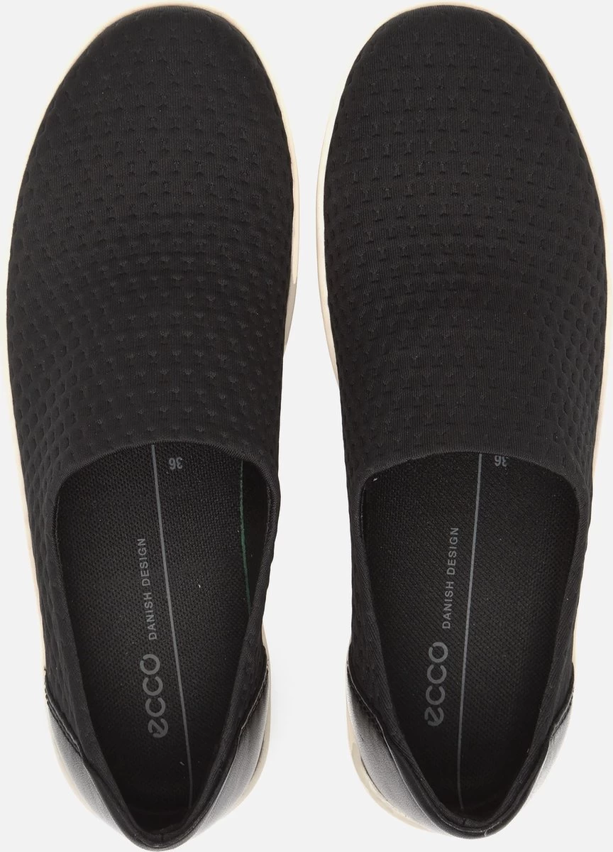 Ecco Soft 2.0 Instappers Zwart Textiel - Dames - Maat 41 4 Ecco Soft 2.0 Instappers Zwart Textiel - Dames - Maat 41 - Afbeelding 4