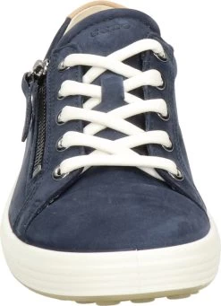 Ecco Soft 7 W Veterschoenen Blauw Textiel - Dames - Maat 40 -ECCO Schoenenhemel 868x1200