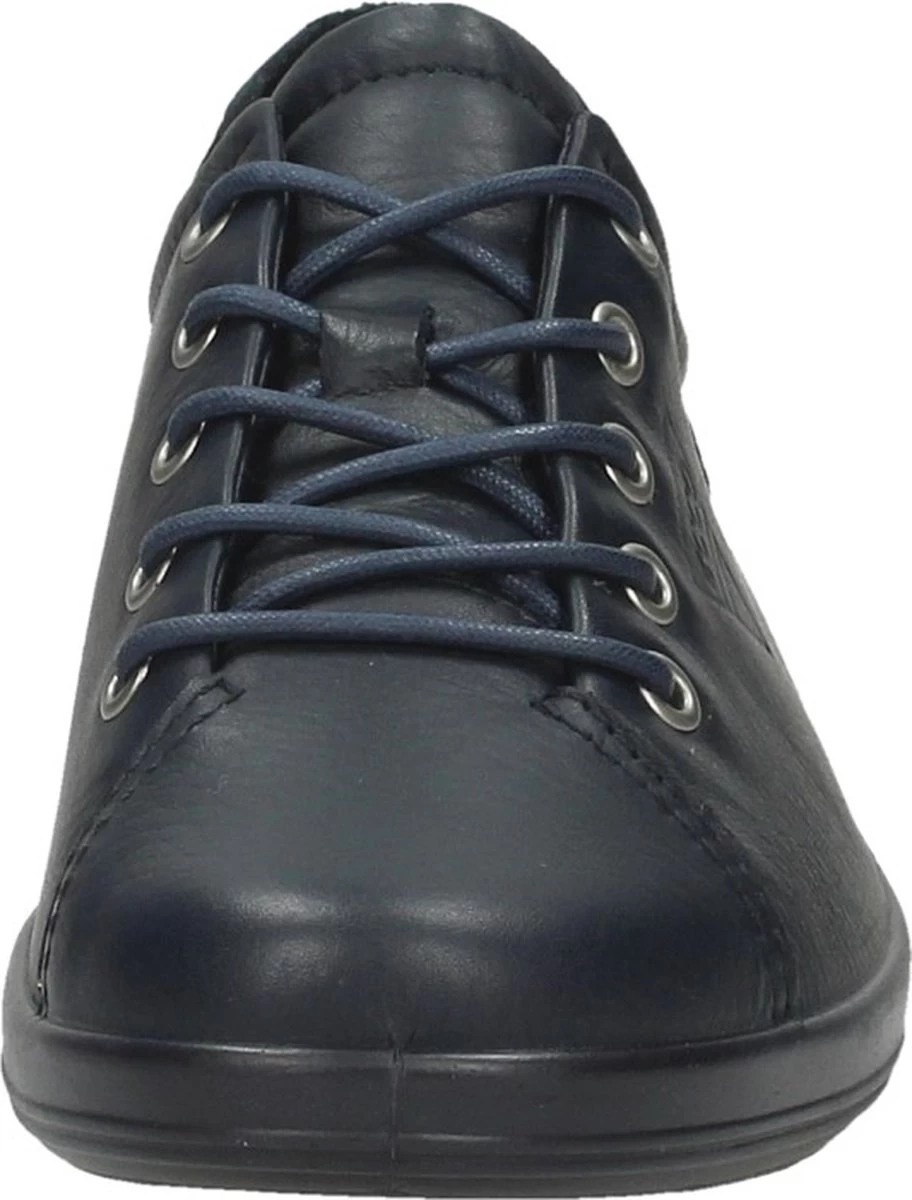 ECCO Soft Classic Leren Dames Veterschoenen - Blauw - Maat 39 - Echt Leer - Uitneembare Zool 2 ECCO Soft Classic Leren Dames Veterschoenen - Blauw - Maat 39 - Echt Leer - Uitneembare Zool - Afbeelding 2